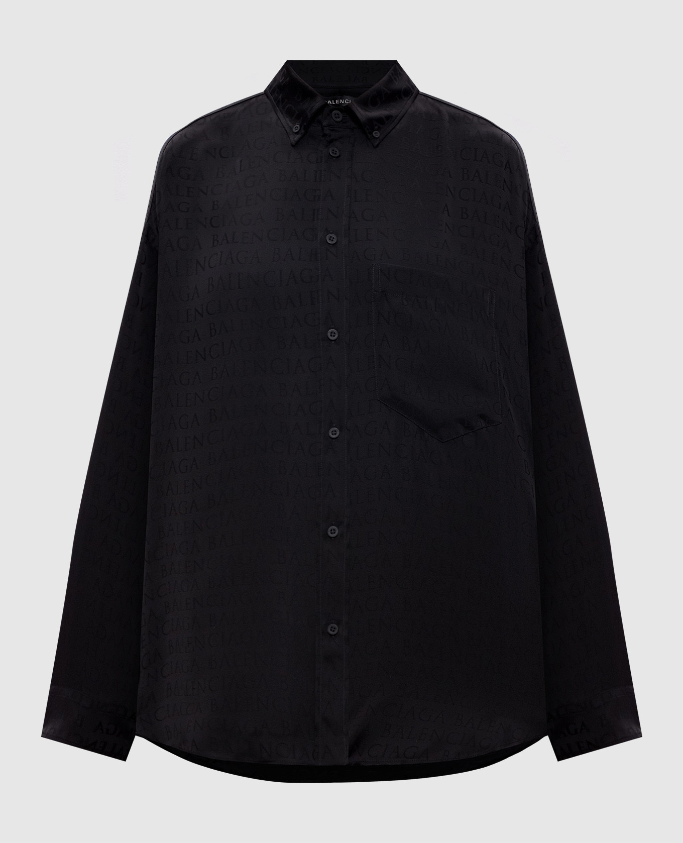 Black blouse with logo print Balenciaga