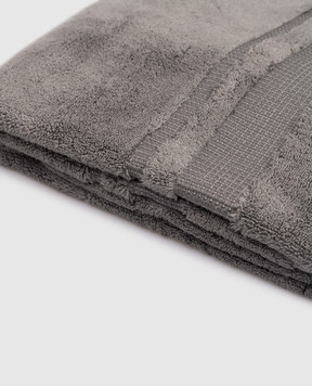 Hamam Grey terry bath towel PERA PERABATHTOWEL