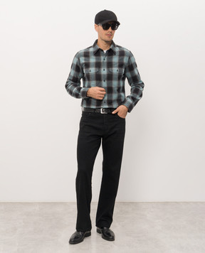 Tom Ford Black jeans with logo patch DPH003DMC084