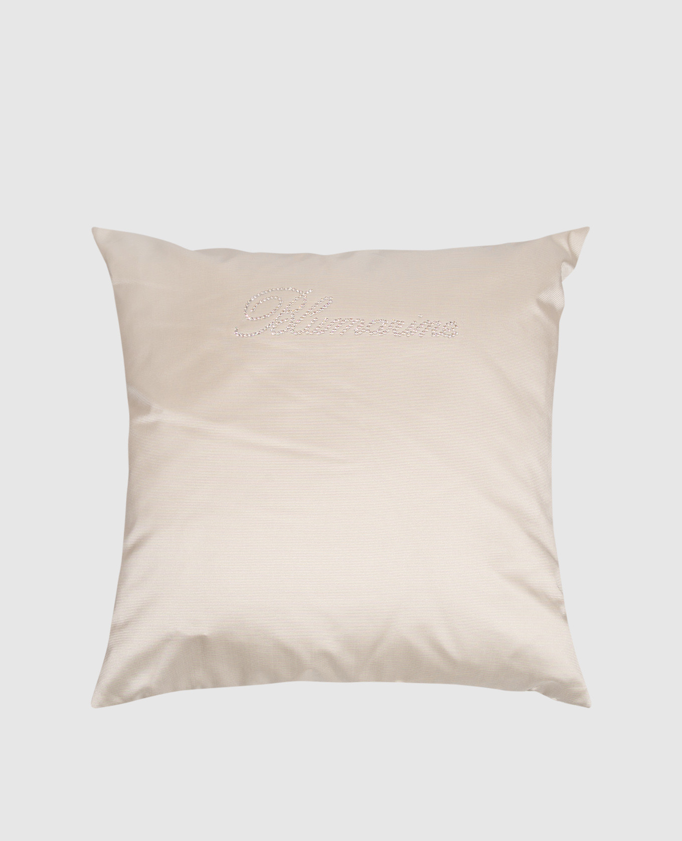 Green decorative pillow with crystals 60x60