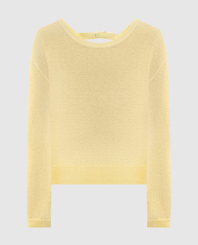 Allude Yellow cashmere sweater 26211141