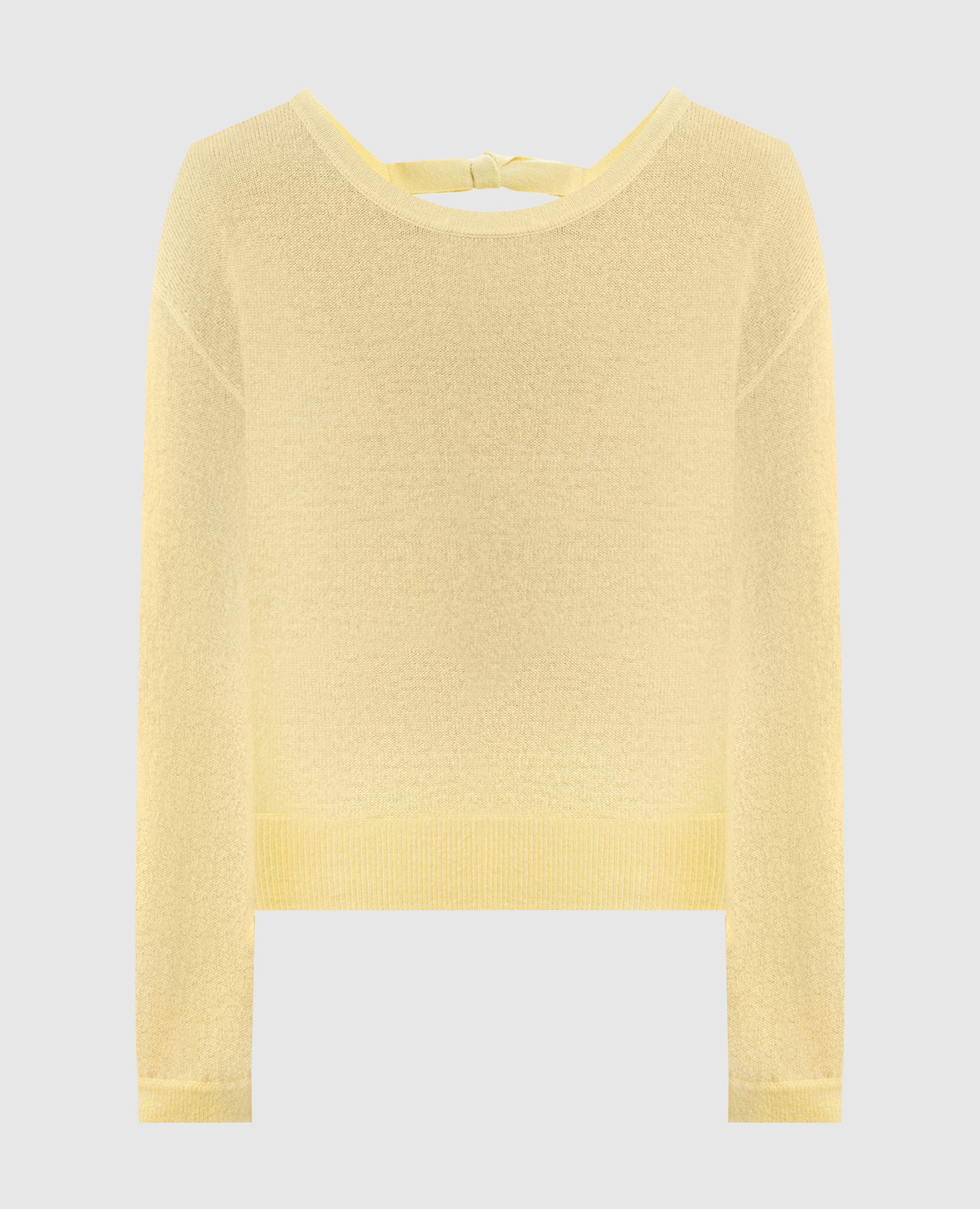 Yellow cashmere sweater