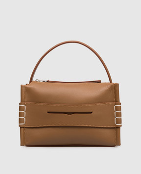 JW Anderson Brown Leather Loafer Bag HB0762LA0383