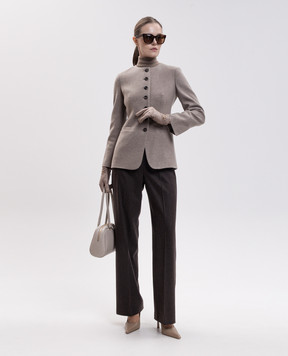 Max Mara Brown COTTAGE wool trousers SMMCOTTAGE