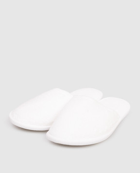 L'appartement Chicago white terry slippers CHICAGOSLIPPERS