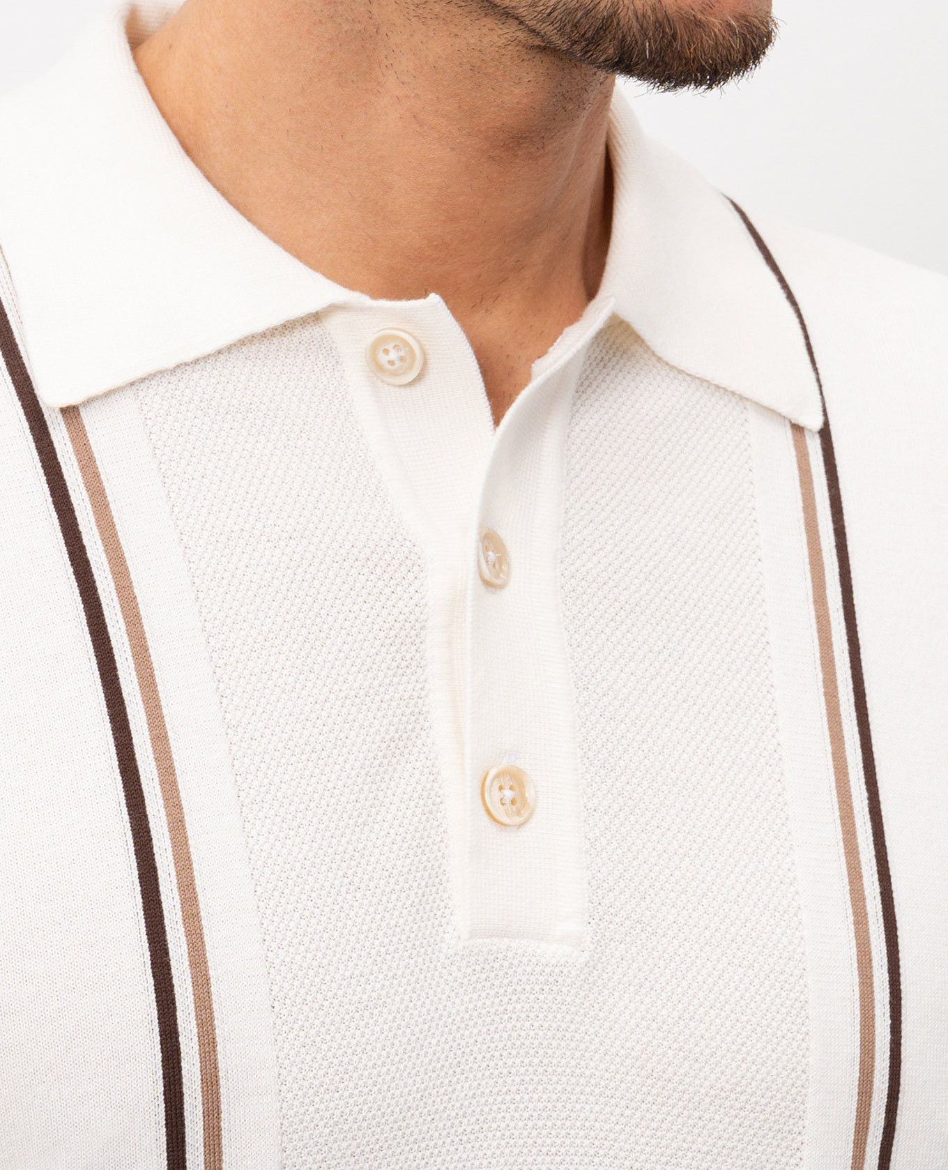 

Ivory polo shirt Cashmere&Whiskey, Beige
