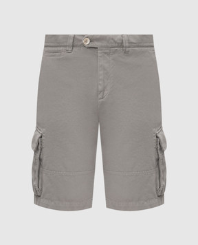 Brunello Cucinelli Khaki cargo shorts M252DL0510