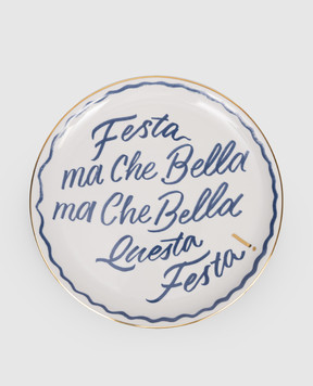 Bitossi Home White porcelain pizza plate Party LGP01002