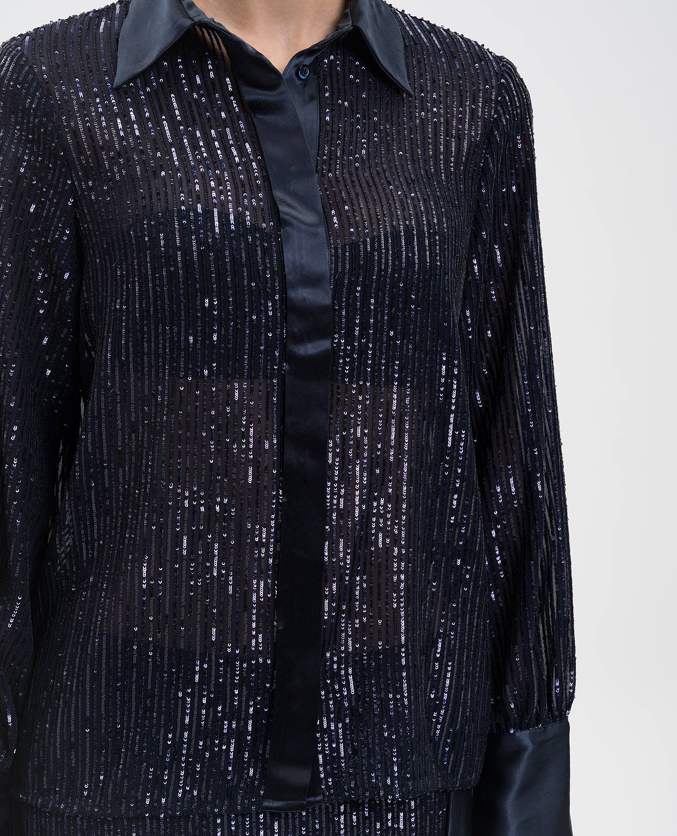 Blue blouse with sequins Peserico 5