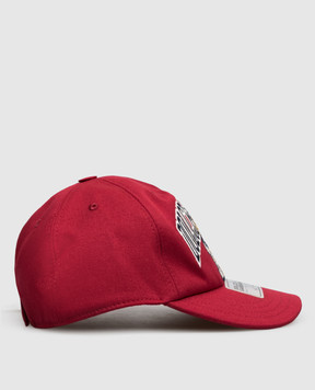 Dolce&Gabbana Children's burgundy cap with logo embroidery LB5H71G7P6U