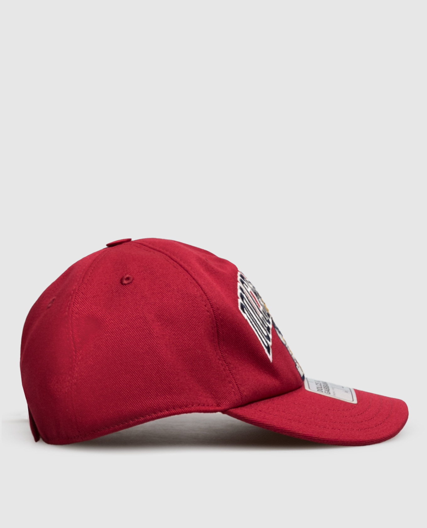 Children's burgundy cap with logo embroidery Dolce&Gabbana 2
