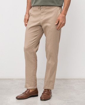 Stefano Ricci Beige linen pants M1T6100051LCTL1U