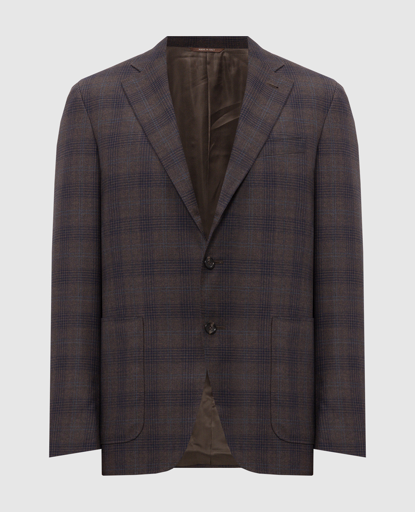 Checked wool jacket Canali