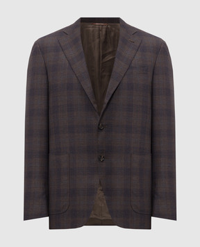 Canali Checked wool jacket CF0537613275
