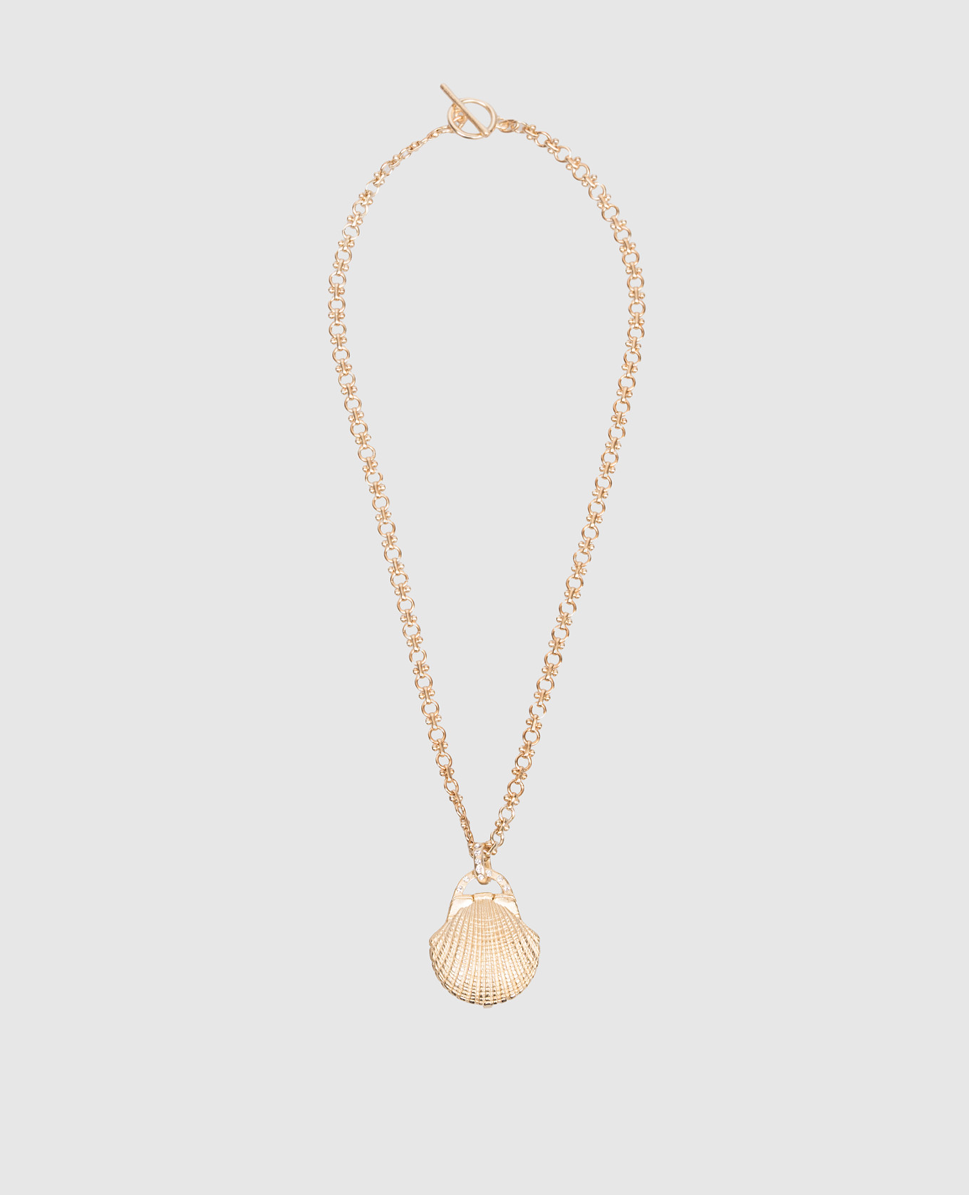 

Tivela gold chain with shell pendant Oceanus, Golden