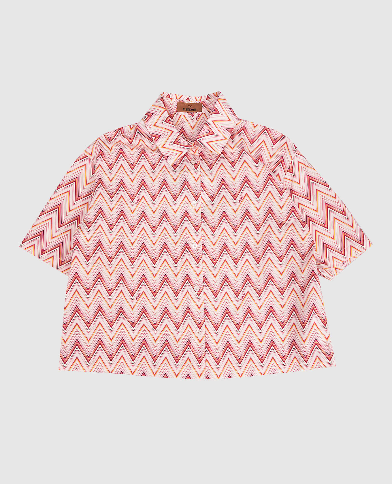 

Children's pink shirt with branded print Missoni