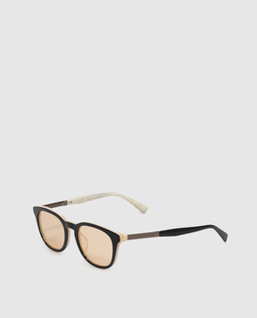 Brunello Cucinelli Black sunglasses with logo engraving MOCMULTV64