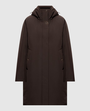MooRER Brown down jacket NIXIE NIXIESTP
