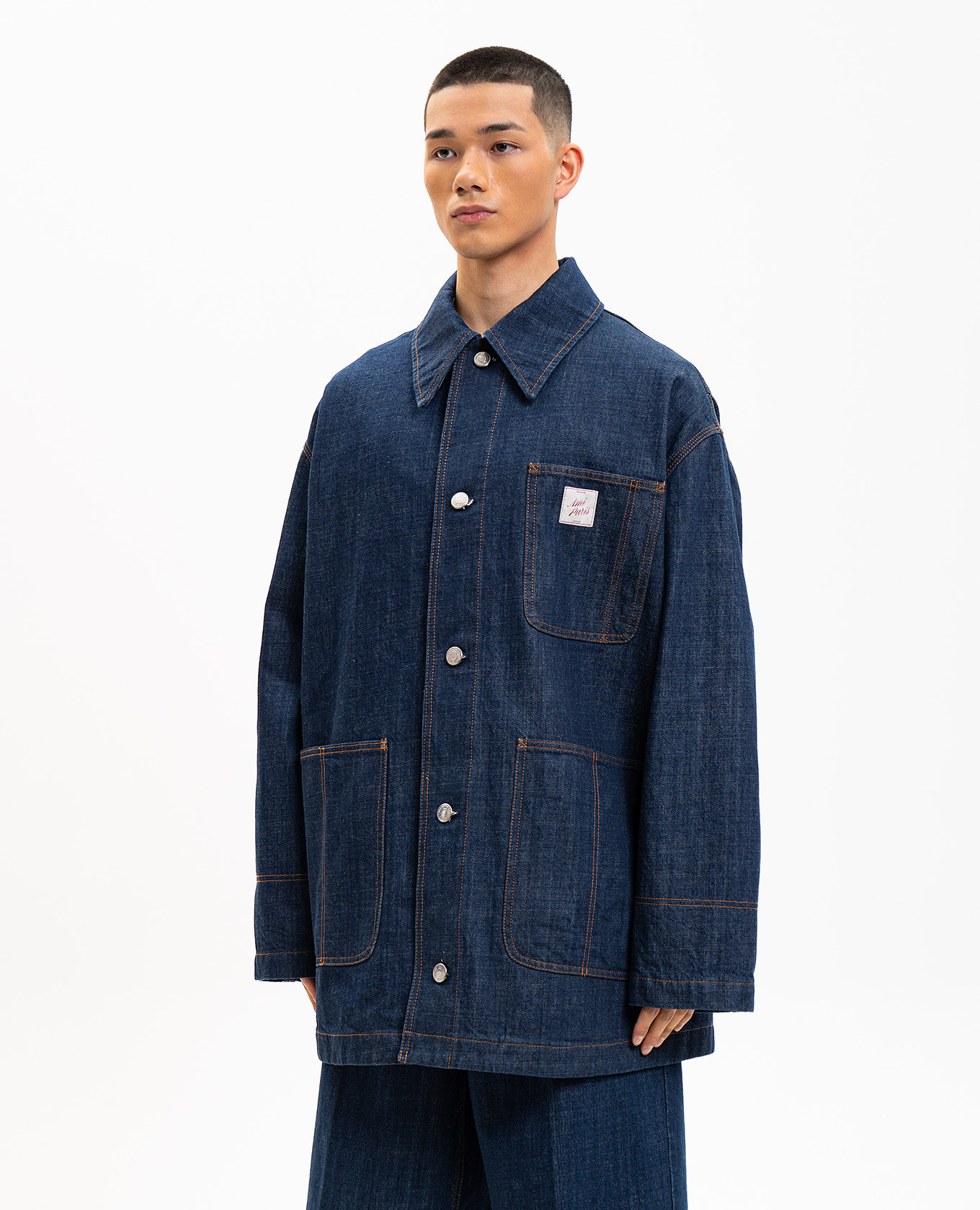 Blue denim jacket Ami Paris 3