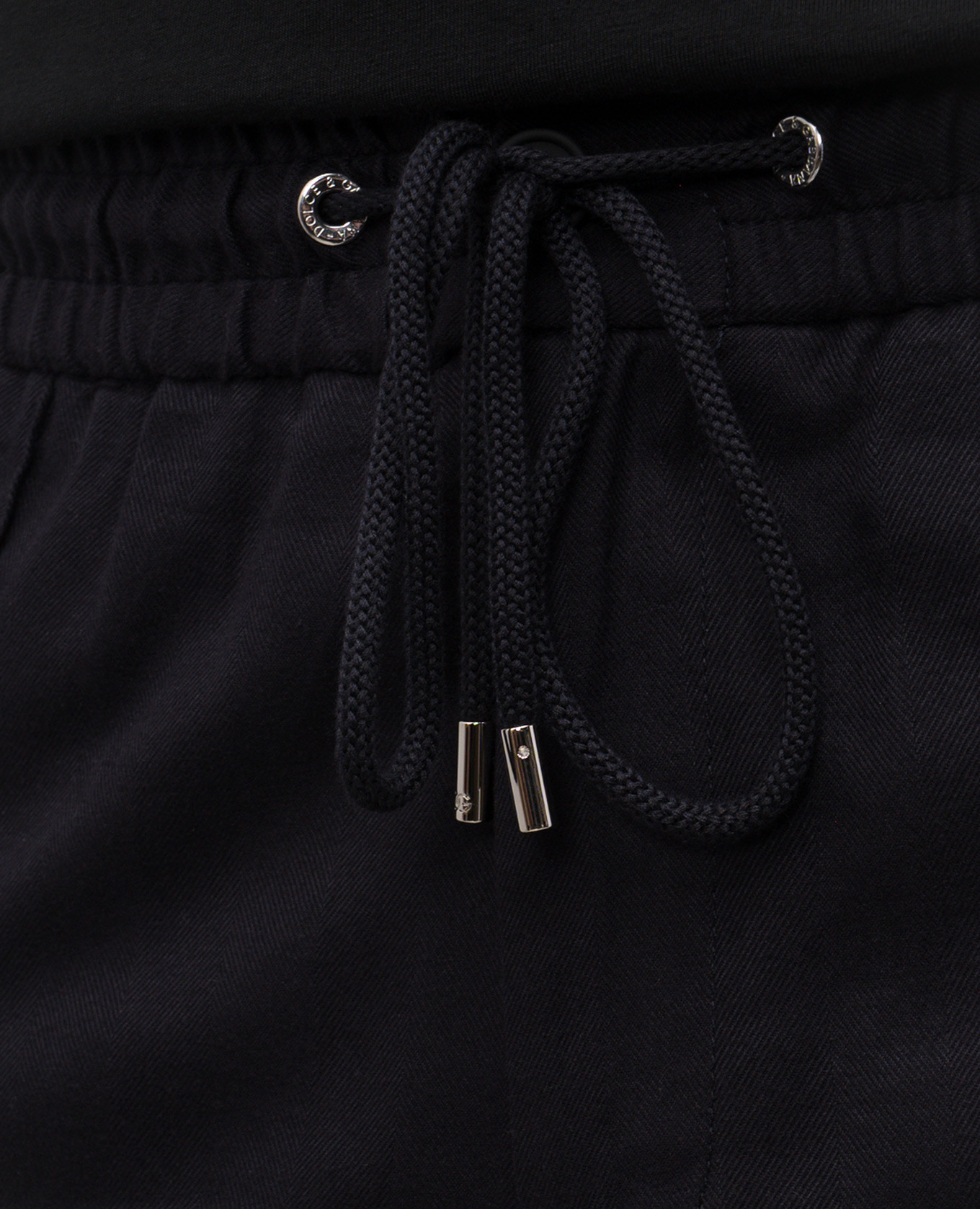 Blue pants with logo patch Dolce&Gabbana 5