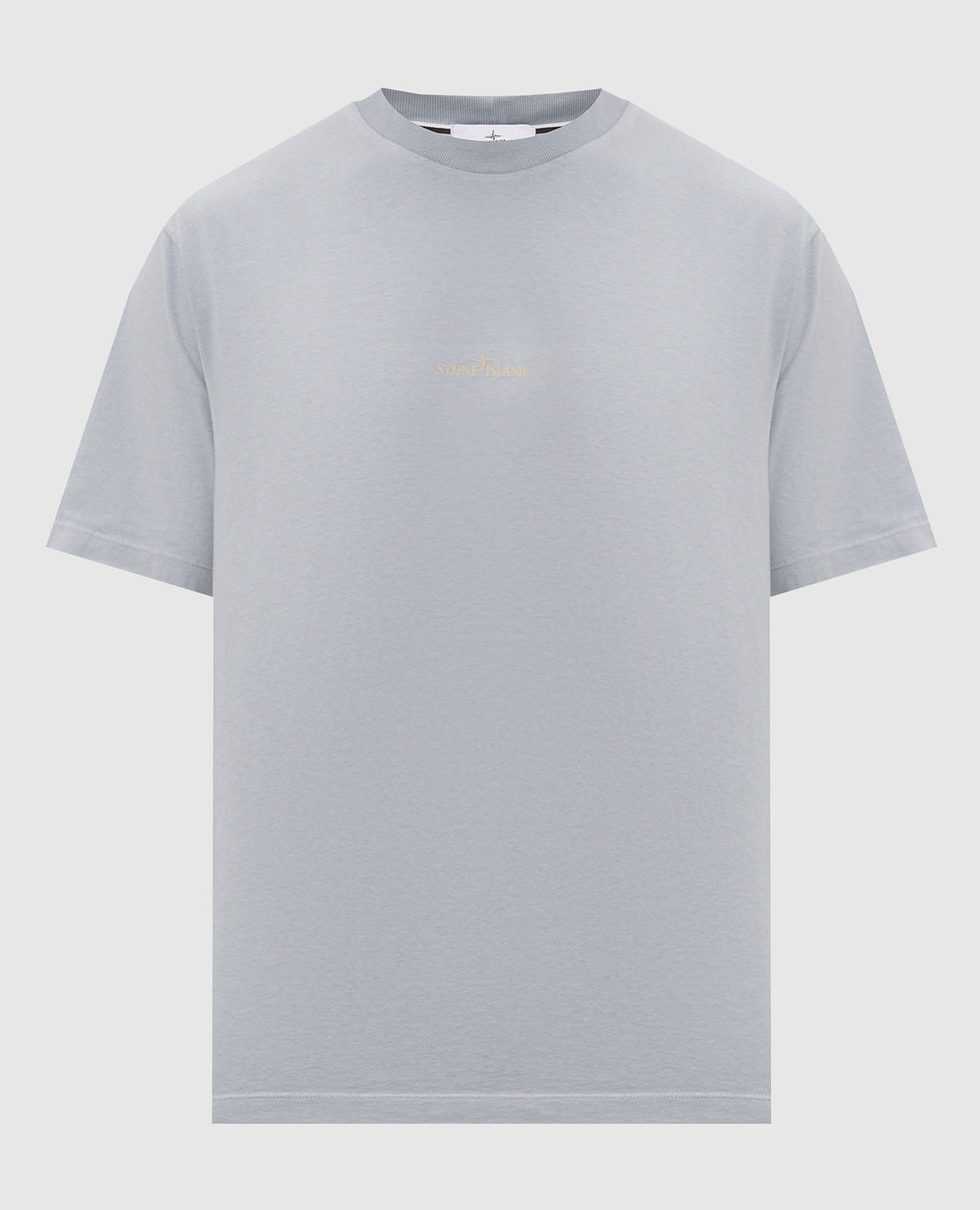Blue T-shirt with logo print