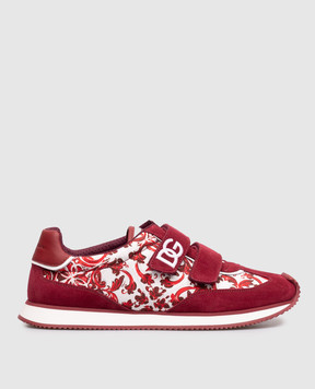 Dolce&Gabbana Children's Cushion sneakers with Majolica print DA5321A05582736