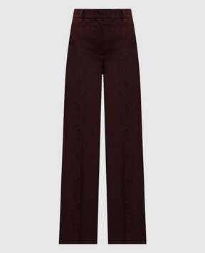 Etro Burgundy wool pants WREA006599TJ254