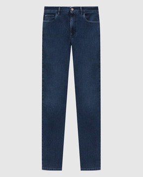 Stefano Ricci Blue jeans with embroidery M8T64B5220T712HB