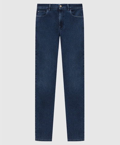 Blue jeans with embroidery
