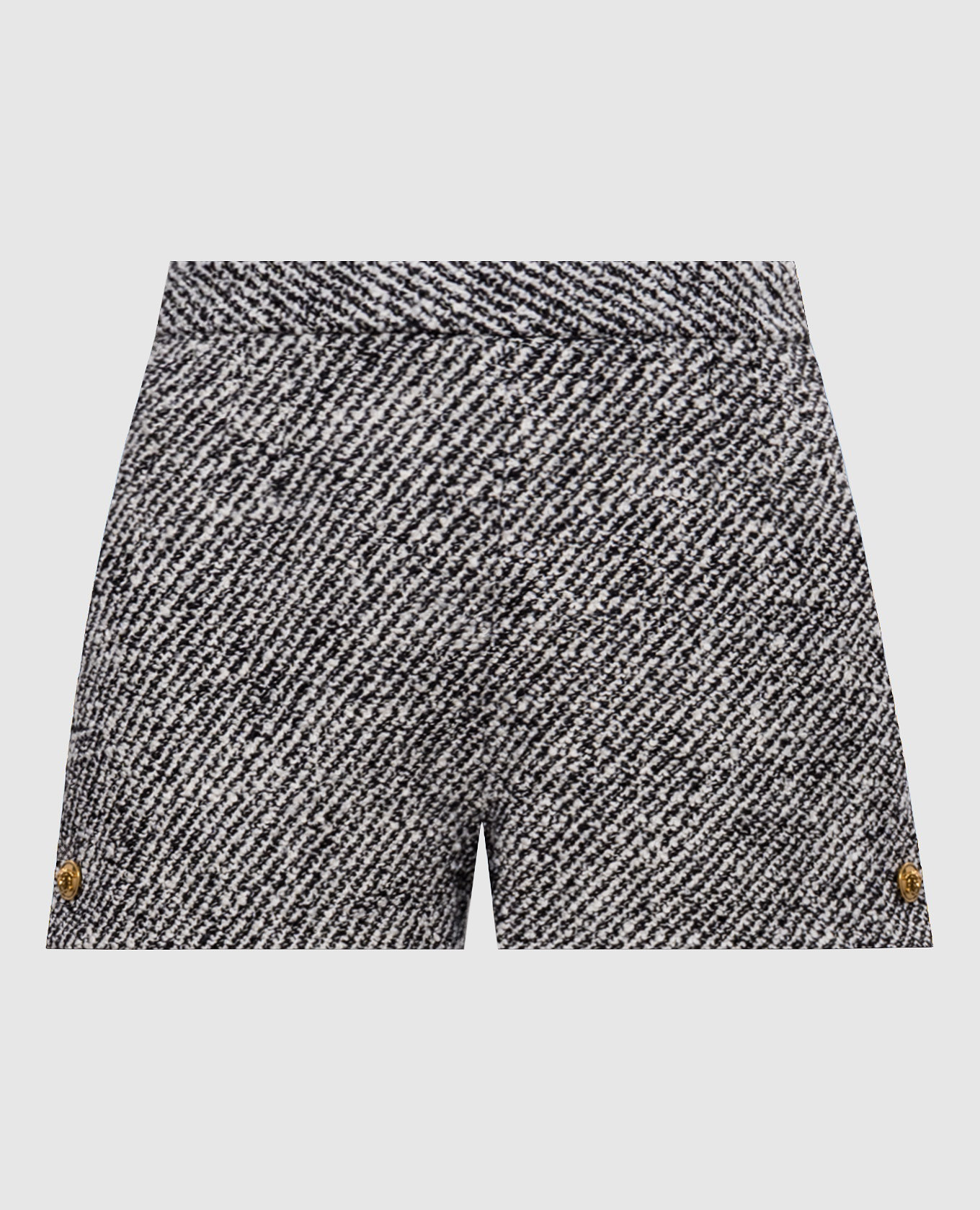 Shorts van wol met patroon