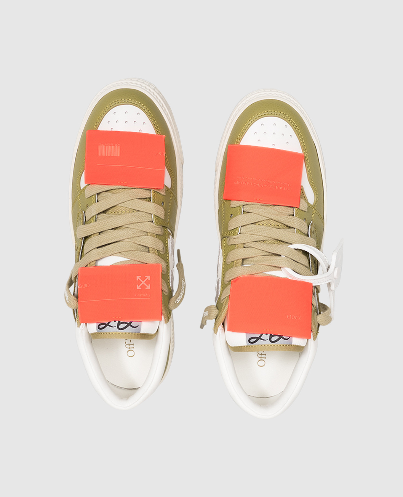 Court 3.0 khaki combo sneakers Off-White 4