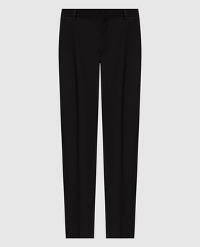 Dolce&Gabbana Black wool trousers GW13ETFUBG8
