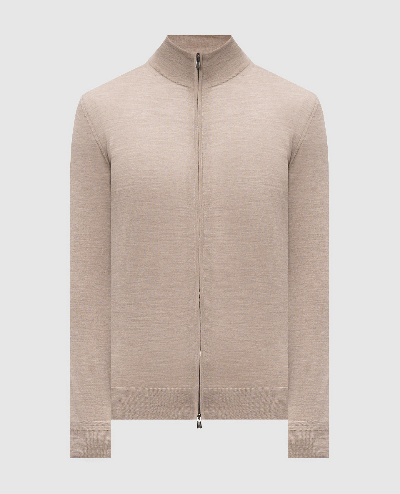 Beige wool cardigan