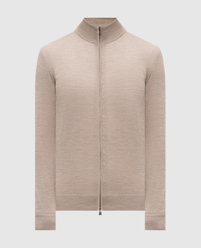 ISAIA Beige wool cardigan MG8019YP005