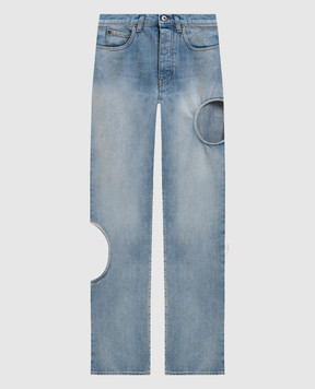Off-White Blue jeans with figure-hugging cutouts 2YA06ES26DEN001