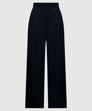 Pantaloni a righe blu