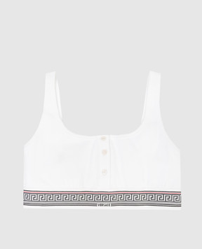 Versace White top with logo pattern 10239291A17772