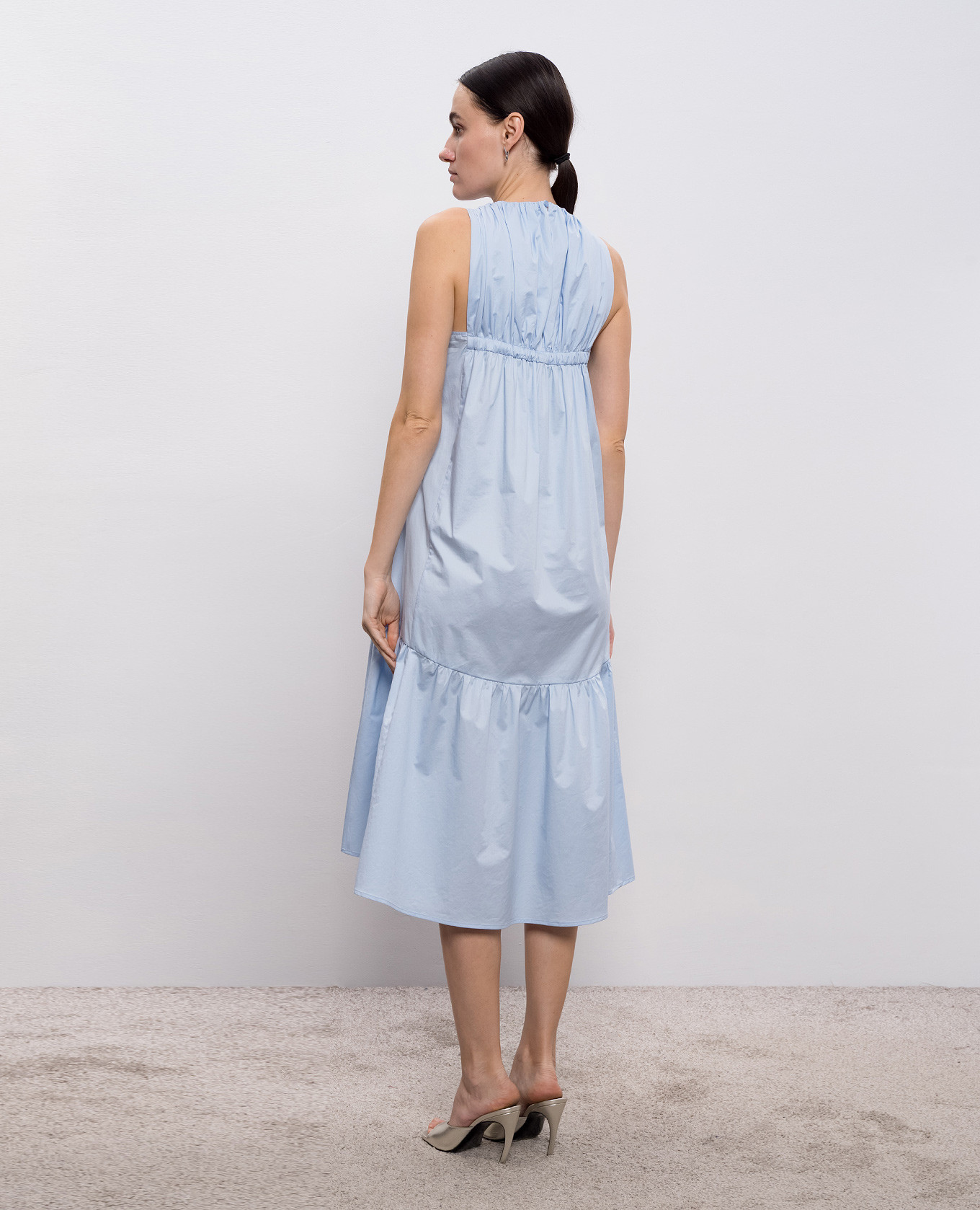 Blue midi dress Peserico 3