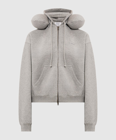Grey padded sports jacket