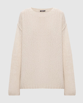 Demiur White alpaca and cashmere sweater TIFF311