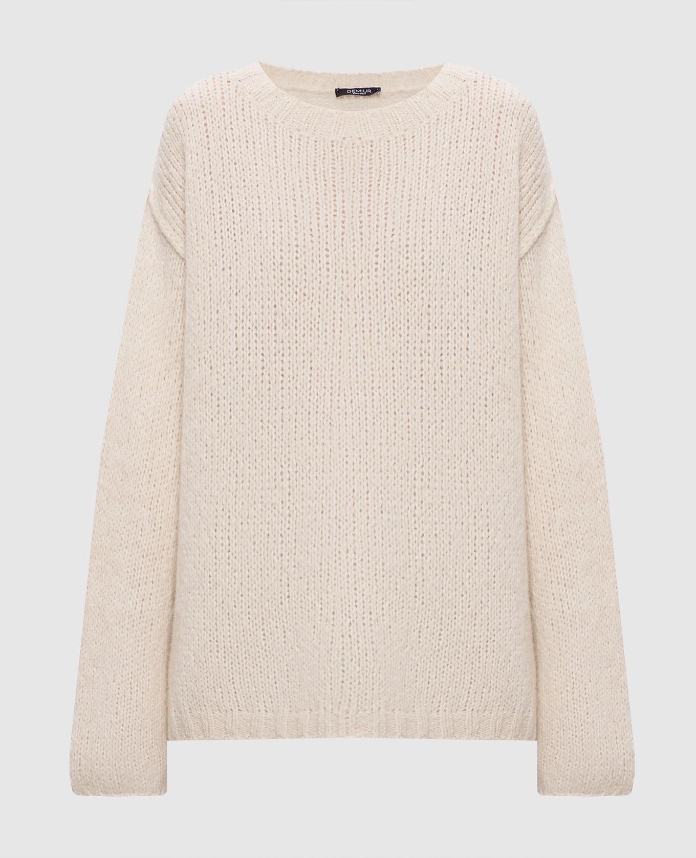 White alpaca and cashmere sweater Demiur