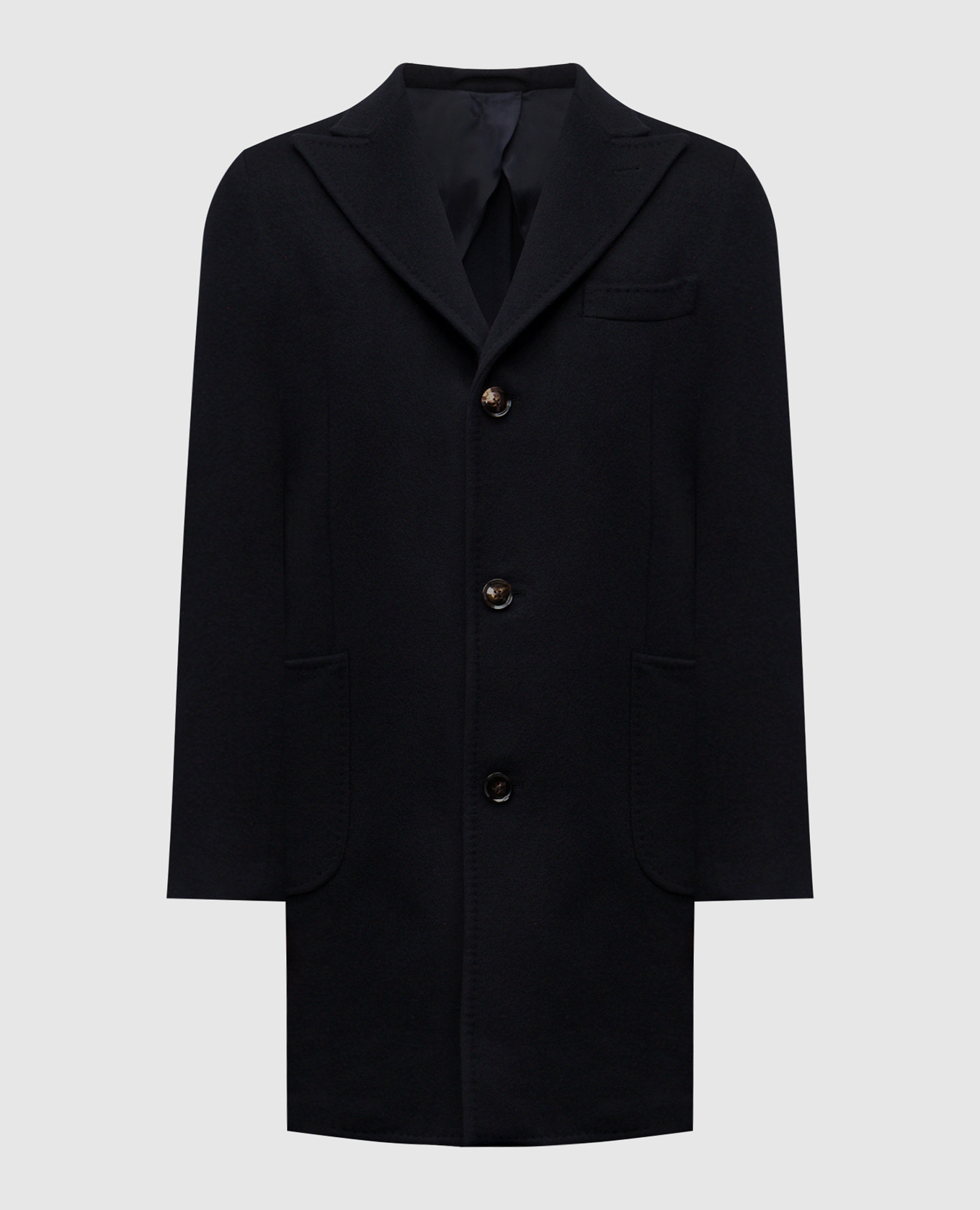 

Blue wool and cashmere coat Enrico Mandelli