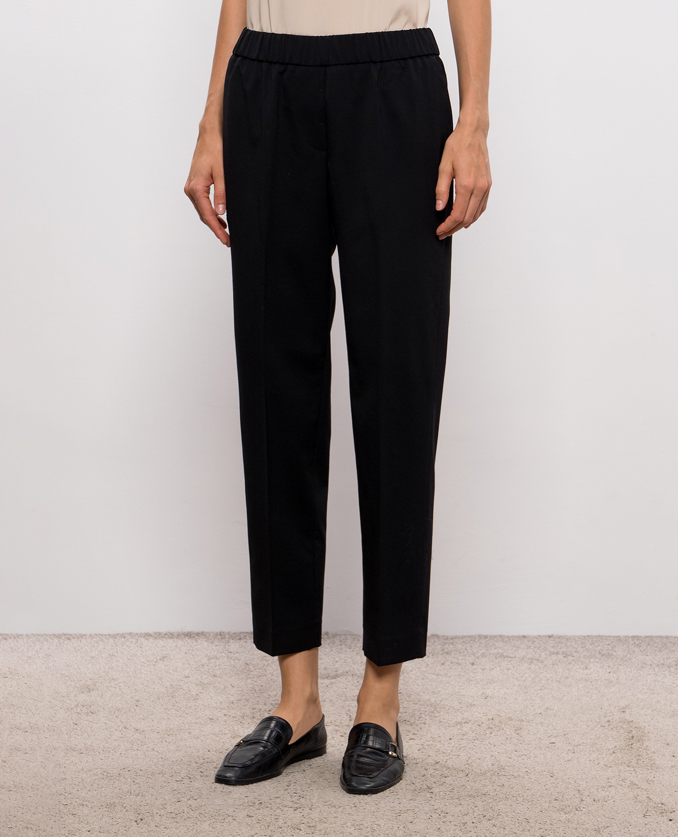 Black wool pants Peserico 3