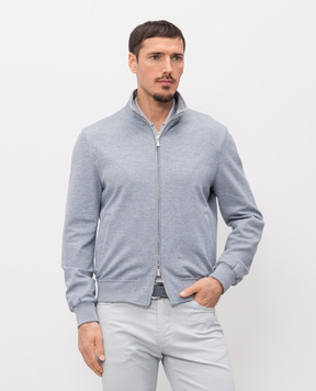 Enrico Mandelli Blue jacket with wool 2L706A5324