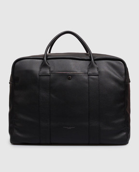 Gianni Chiarini Black travel bag with embossed logo BSNB20219GRNCRV