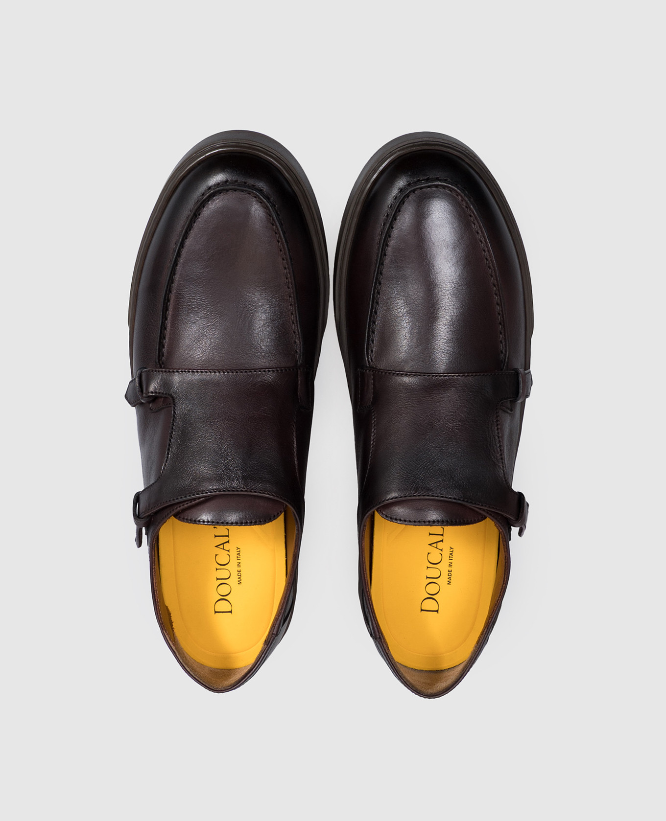 Brown leather monks Doucal's 4