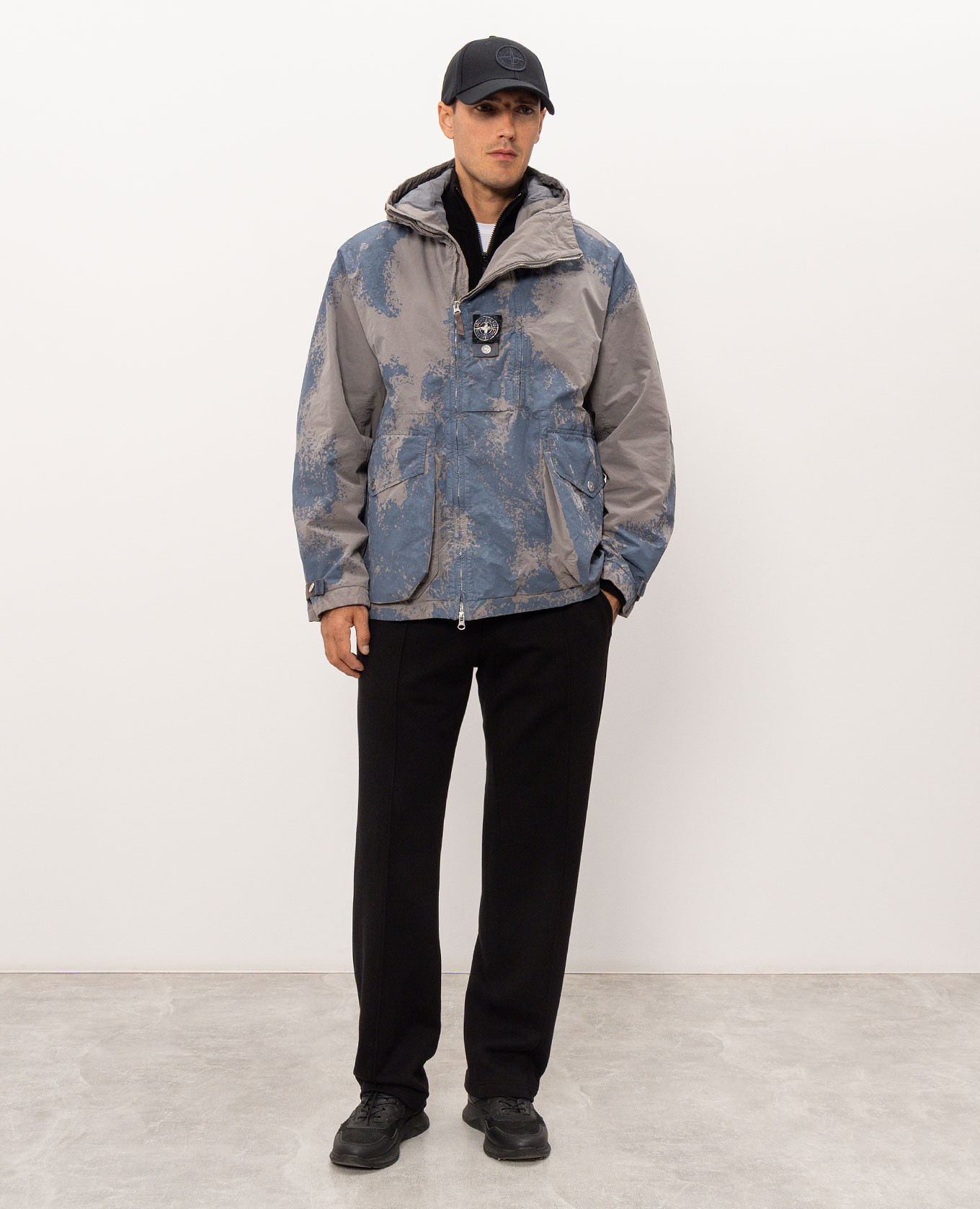 Gray jacket DAVID LIGHT-TC Stone Island 2