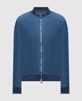 Kiton Blue bomber jacket UGO001H09696