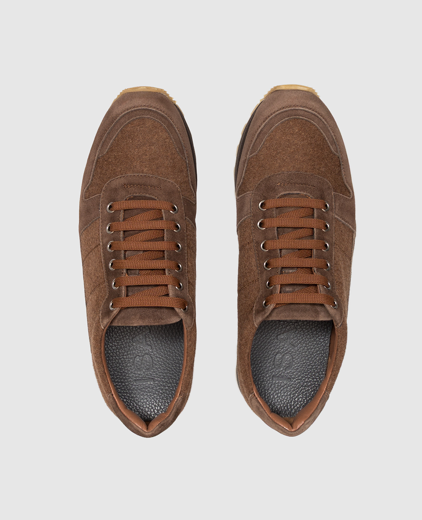 Brown combination sneakers ISAIA 4