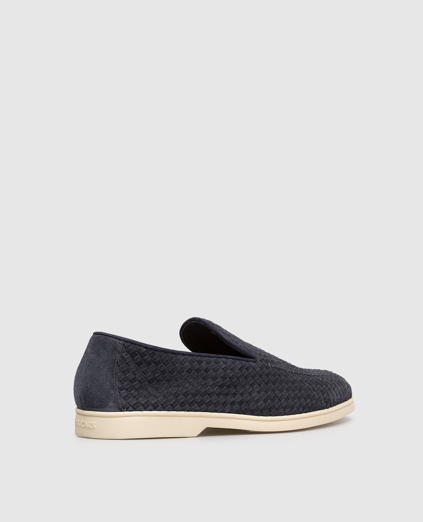 Blue suede loafers with weaving Doucal's 3